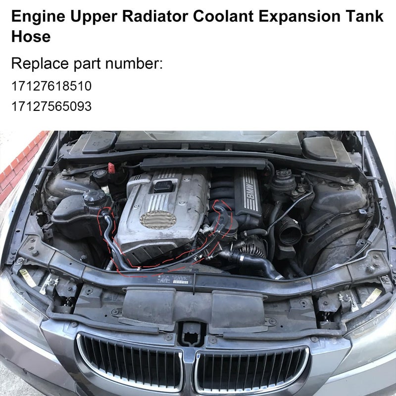 koxuyim خزان توسيع كوكوييم لخرطوم سائل التبريد العلوي متوافق مع بي إم دبليو 2008-2013 128i؛ 2006-2011 323i؛ 2006 325i، 325xi؛ 2007-2013 328i يستبدل 17127618510 17127565093 - Image 5